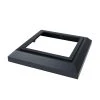 Flash Sale ⌛ 3.5 in. x 3.5 in. Black Sand Aluminum Deck Post Base Cover by Fortress Accents 🥰 -Cheap Fence Gates Plus Store black sand fortress accents deck post caps 52535018 64 1000