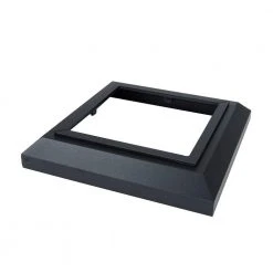 Flash Sale ⌛ 3.5 in. x 3.5 in. Black Sand Aluminum Deck Post Base Cover by Fortress Accents 🥰