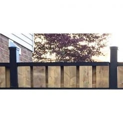 Top 10 😉 3 in. x 2 in. x 92.5 in. Black Aluminum Cap Rail for the Top of Slip Fence Vertical Fence System by Slipfence ✔️ 17 Top 10 😉 3 in. x 2 in. x 92.5 in. Black Aluminum Cap Rail for the Top of Slip Fence Vertical Fence System by Slipfence ✔️ -Cheap Fence Gates Plus Store black slipfence composite fence rails sf2 vcr93 c3 1000