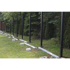 Top 10 👍 3 in. x 3 in. x 112 in. Black Powder Coated Aluminum Fence Post Includes Post Cap by Slipfence 😍 -Cheap Fence Gates Plus Store black slipfence metal fence posts sf2 pk309 44 1000