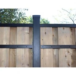 Top 10 👍 3 in. x 3 in. x 112 in. Black Powder Coated Aluminum Fence Post Includes Post Cap by Slipfence 😍 -Cheap Fence Gates Plus Store black slipfence metal fence posts sf2 pk309 4f 1000