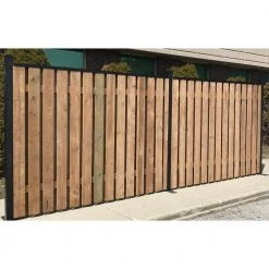 Top 10 👍 3 in. x 3 in. x 112 in. Black Powder Coated Aluminum Fence Post Includes Post Cap by Slipfence 😍 -Cheap Fence Gates Plus Store black slipfence metal fence posts sf2 pk309 66 1000