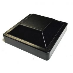 Promo 🥰 3 in. x 3 in. x 76 in. Black Powder Coated Aluminum Surface Mount Fence Post Includes Post Cap by Slipfence ⭐ -Cheap Fence Gates Plus Store black slipfence metal fence posts sf2 pp376 fa 1000