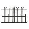 Flash Sale 😍 Roxbury Garden Perimeter 3 ft. W x 2 ft. H Aluminum Garden Gate Fence Gate by Specrail ❤️ -Cheap Fence Gates Plus Store black specrail metal fence gates roxbury24g 64 1000