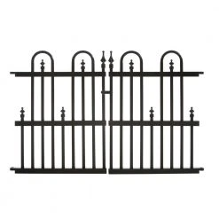 Flash Sale 😍 Roxbury Garden Perimeter 3 ft. W x 2 ft. H Aluminum Garden Gate Fence Gate by Specrail ❤️