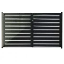 Best Pirce 😉 Quick Screen 3.33 ft. x 5.91 ft. x 0.20 ft. Aluminum Gate in Black for fence panels by Stratco ✨