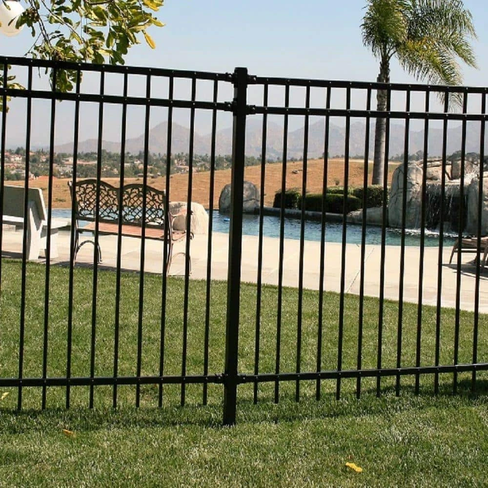 Wholesale ⌛ 2 in. x 2 in. x 5-1/2 ft. Black Metal Fence Post without Flange by US Door and Fence 🎉 4 Wholesale ⌛ 2 in. x 2 in. x 5-1/2 ft. Black Metal Fence Post without Flange by US Door and Fence 🎉 - Image 2