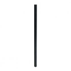 Wholesale ⌛ 2 in. x 2 in. x 5-1/2 ft. Black Metal Fence Post without Flange by US Door and Fence 🎉