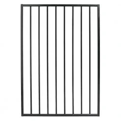 Outlet ⭐ Pro Series 3.25 ft. x 4.8 ft. Black Steel Fence Gate by US Door & Fence 👍