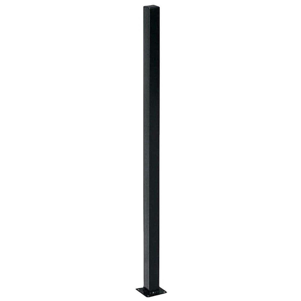 Brand new ๐ 2 in. x 2 in. x 5 ft. Black Metal Fence Post with Flange and Post Cap by US Door & Fence ๐ 3 Brand new ๐ 2 in. x 2 in. x 5 ft. Black Metal Fence Post with Flange and Post Cap by US Door & Fence ๐