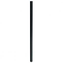 Best Sale 🌟 2 in. x 2 in. x 6.5 ft. Black Metal Fence Post with Post Cap by US Door & Fence ✨