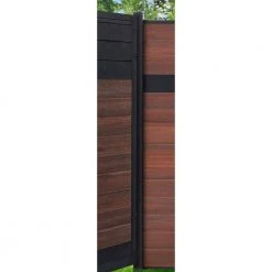 Deals 🔥 Euro Style 8 ft. Heavy Duty Fence Gate Post Kit by Veranda ⭐ -Cheap Fence Gates Plus Store black veranda composite fence posts ef 62508 c3 1000