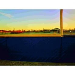 Flash Sale 🛒 92 in. x 50 ft. Mesh Fabric Privacy Fence Screen with Integrated Button Hole in Blue by Unbranded 🌟 -Cheap Fence Gates Plus Store blue outdoor privacy screens tkm140751e 4f 1000