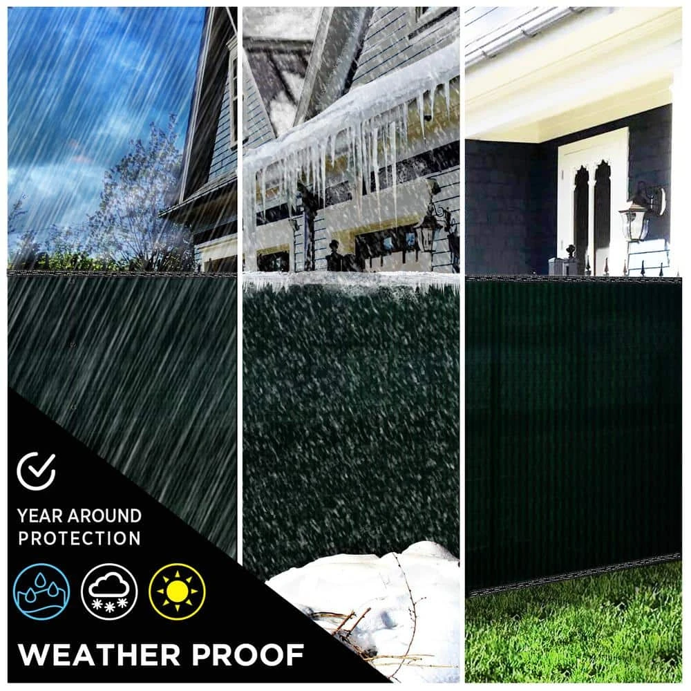 Flash Sale 🤩 68 in. x 150 ft. Green Privacy Fence Screen Netting Mesh with Reinforced Eyelets for Chain link Garden Fence by BOEN 😀 5 Flash Sale 🤩 68 in. x 150 ft. Green Privacy Fence Screen Netting Mesh with Reinforced Eyelets for Chain link Garden Fence by BOEN 😀 - Image 3