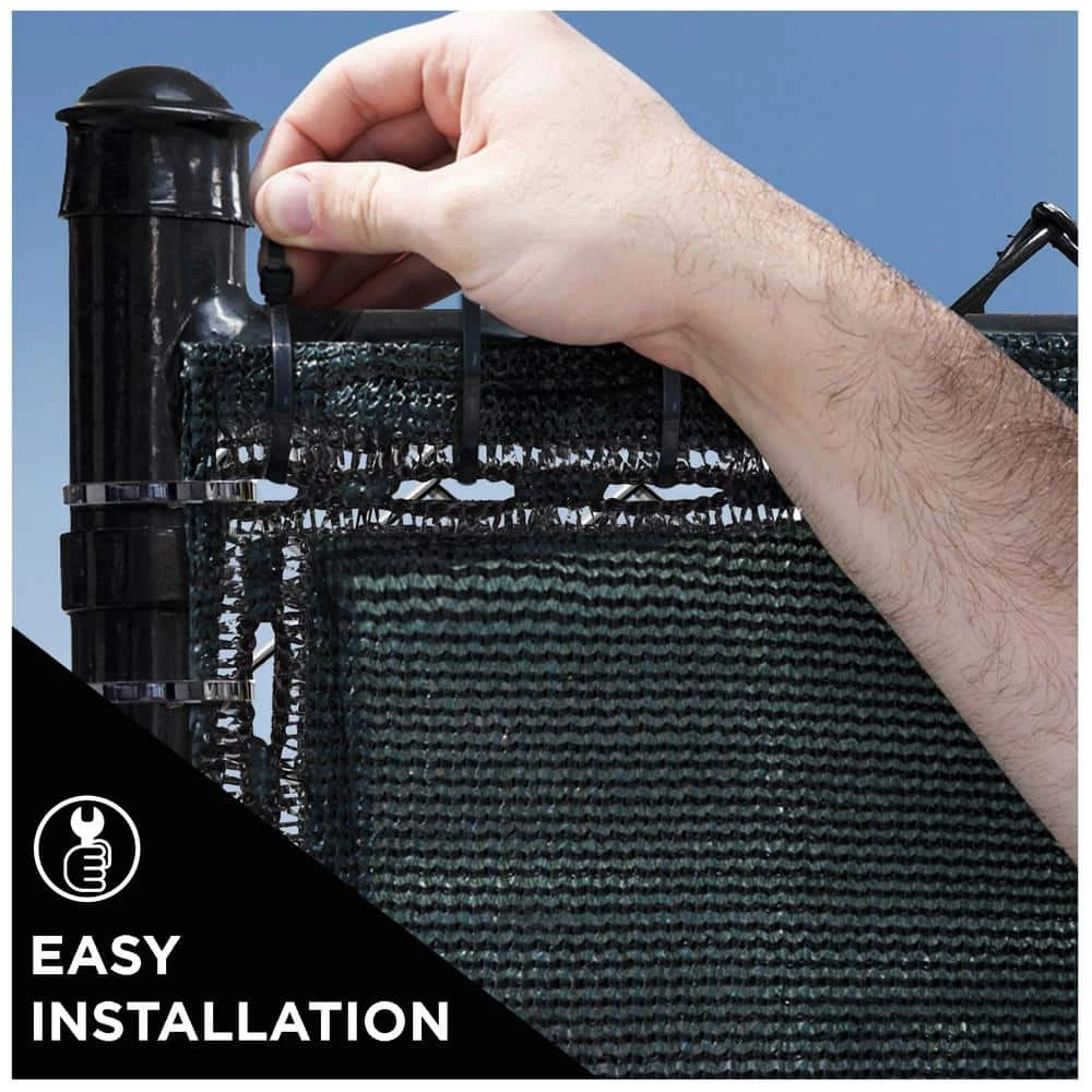 Flash Sale 🤩 68 in. x 150 ft. Green Privacy Fence Screen Netting Mesh with Reinforced Eyelets for Chain link Garden Fence by BOEN 😀 6 Flash Sale 🤩 68 in. x 150 ft. Green Privacy Fence Screen Netting Mesh with Reinforced Eyelets for Chain link Garden Fence by BOEN 😀 - Image 4