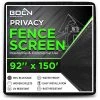Wholesale 🎁 92 in. x 150 ft. Black Privacy Fence Screen Netting Mesh with Reinforced Eyelets for Chain link Garden Fence by BOEN ⌛ 2 Wholesale 🎁 92 in. x 150 ft. Black Privacy Fence Screen Netting Mesh with Reinforced Eyelets for Chain link Garden Fence by BOEN ⌛ -Cheap Fence Gates Plus Store boen snow fencing pn 30011 64 1000
