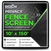 Wholesale ✔️ 10 ft. X 150 ft. Black Privacy Fence Screen Netting Mesh with Reinforced Eyelets for Chain link Garden Fence by BOEN 🧨 -Cheap Fence Gates Plus Store boen snow fencing pn 30013 64 1000