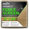 New ๐งจ 6 ft. X 50 ft. Beige Privacy Fence Screen Netting Mesh with Reinforced Grommet for Chain link Garden Fence by BOEN โจ 1 New ๐งจ 6 ft. X 50 ft. Beige Privacy Fence Screen Netting Mesh with Reinforced Grommet for Chain link Garden Fence by BOEN โจ -Cheap Fence Gates Plus Store boen snow fencing pn 30057 64 1000