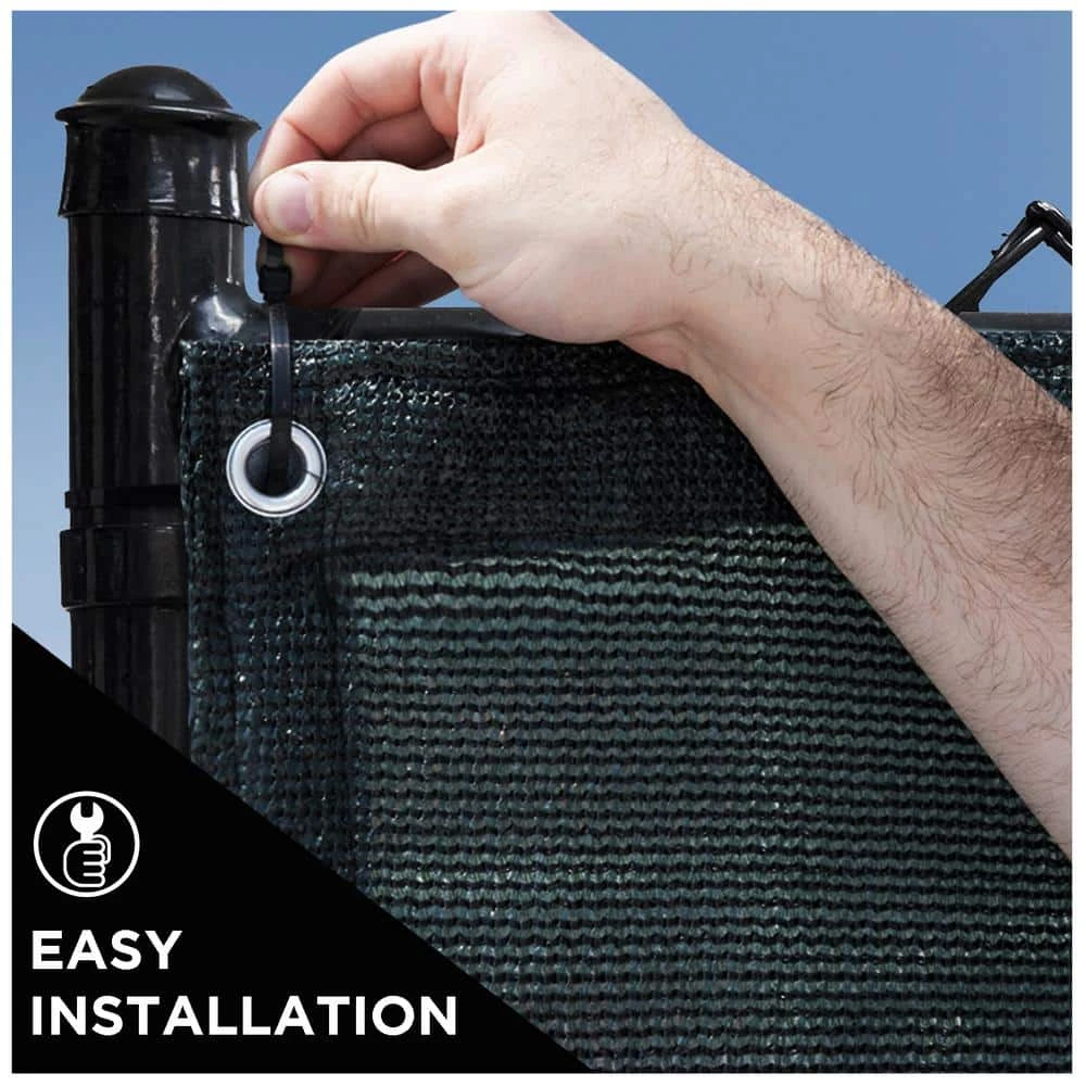 Wholesale β¨ 6 ft. x 50 ft. Green Pantalla De Valla De Privacidad Netting Mesh with Reinforced Grommet for Chain Link Garden Fence by BOEN π 8 Wholesale β¨ 6 ft. x 50 ft. Green Pantalla De Valla De Privacidad Netting Mesh with Reinforced Grommet for Chain Link Garden Fence by BOEN π - Image 6