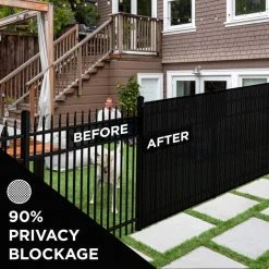 Budget 🔔 6 ft. X 100 ft. Black Privacy Fence Screen Netting Mesh with Reinforced Grommet for Chain link Garden Fence by BOEN 🛒 15 Budget 🔔 6 ft. X 100 ft. Black Privacy Fence Screen Netting Mesh with Reinforced Grommet for Chain link Garden Fence by BOEN 🛒 -Cheap Fence Gates Plus Store boen snow fencing pn 30059 4f 1000