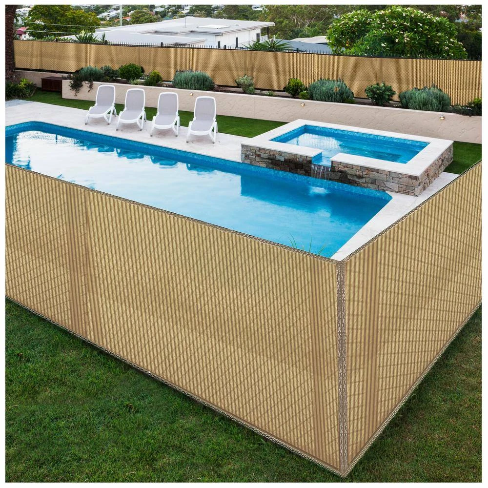 Promo ๐ฏ 8 ft. x 50 ft. Beige Privacy Fence Screen Netting Mesh with Reinforced Eyelets for Chain link Garden Fence by BOEN ๐ฅ 9 Promo ๐ฏ 8 ft. x 50 ft. Beige Privacy Fence Screen Netting Mesh with Reinforced Eyelets for Chain link Garden Fence by BOEN ๐ฅ - Image 7