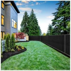 Best reviews of ❤️ 12 ft. X 50 ft. Black Privacy Fence Screen Netting Mesh with Reinforced Eyelets for Chain link Garden Fence by BOEN 👏 -Cheap Fence Gates Plus Store boen snow fencing pn 30071 fa 1000