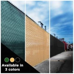 New 🔥 12 ft. x 50 ft. Green Privacy Fence Screen Netting Mesh with Reinforced Eyelets for Chain link Garden Fence by BOEN 😉 -Cheap Fence Gates Plus Store boen snow fencing pn 30073 76 1000