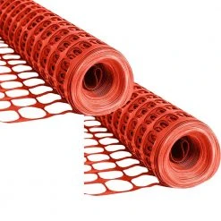 Brand new ๐ 4 ft. x 100 ft. Orange Temporary Fence, Mesh Snow Fence, Plastic, Safety Garden Netting, Above Ground Barrier (2-Pack) by BOEN ๐
