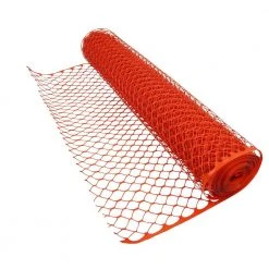 Deals ✨ 4 ft. x 100 ft. Orange Heavy-Duty Diamond Grid Construction Snow/Safety Barrier Fence by BOEN 😍