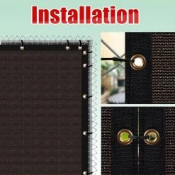 Deals ✔️ 3 ft. x 10 ft. Brown Privacy Fence Screen Mesh Fabric Cover Windscreen with Reinforced Grommets for Garden Fence by COLOURTREE 😀 23 Deals ✔️ 3 ft. x 10 ft. Brown Privacy Fence Screen Mesh Fabric Cover Windscreen with Reinforced Grommets for Garden Fence by COLOURTREE 😀 -Cheap Fence Gates Plus Store brown colourtree outdoor privacy screens tap0310 10 1f 1000