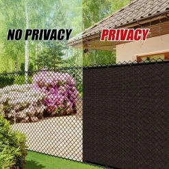 Deals ✔️ 3 ft. x 10 ft. Brown Privacy Fence Screen Mesh Fabric Cover Windscreen with Reinforced Grommets for Garden Fence by COLOURTREE 😀 24 Deals ✔️ 3 ft. x 10 ft. Brown Privacy Fence Screen Mesh Fabric Cover Windscreen with Reinforced Grommets for Garden Fence by COLOURTREE 😀 -Cheap Fence Gates Plus Store brown colourtree outdoor privacy screens tap0310 10 44 1000