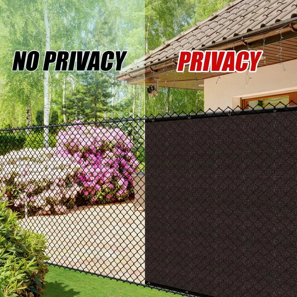 Deals ✔️ 3 ft. x 10 ft. Brown Privacy Fence Screen Mesh Fabric Cover Windscreen with Reinforced Grommets for Garden Fence by COLOURTREE 😀 13 Deals ✔️ 3 ft. x 10 ft. Brown Privacy Fence Screen Mesh Fabric Cover Windscreen with Reinforced Grommets for Garden Fence by COLOURTREE 😀 - Image 11