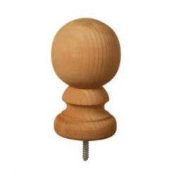Wholesale 🔥 4 in. x 4 in. Pressure-Treated Cedar-Tone Pine Ball Top Finial (6-Pack) by Unbranded ❤️