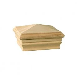 Flash Sale 🌟 Newbury 4 in. x 4 in. Pyramid Wood Post Cap by Unbranded 🛒