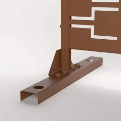 Brand new 🎉 76in. x 47.2in. Patio Laser Cut Metal Privacy Screen in Brown, 3 panels by Unbranded 🔥 -Cheap Fence Gates Plus Store brown outdoor privacy screens byy526 8 1f 1000