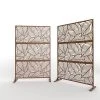 Best Sale ๐ Patio Laser Cut Metal Privacy Screen, 3 panels by Unbranded โ 2 Best Sale ๐ Patio Laser Cut Metal Privacy Screen, 3 panels by Unbranded โ -Cheap Fence Gates Plus Store brown outdoor privacy screens cx66gc bn 64 1000