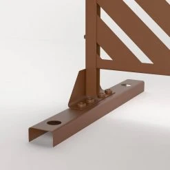 Buy 👏 6.33 ft. H x 3.93 ft. W Brown Laser Cut Metal Privacy Screen 3-Panels by Unbranded ❤️ -Cheap Fence Gates Plus Store brown outdoor privacy screens gm l 31 c3 1000