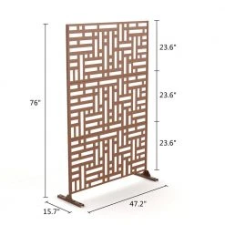Top 10 โญ Brown Metal Outdoor Privacy Screen with Stand, Freestanding Outdoor Divider for Your Garden Patio Backyard by Tunearary ๐ 13 Top 10 โญ Brown Metal Outdoor Privacy Screen with Stand, Freestanding Outdoor Divider for Your Garden Patio Backyard by Tunearary ๐ -Cheap Fence Gates Plus Store brown outdoor privacy screens lyfd0102hpkmdw fa 1000