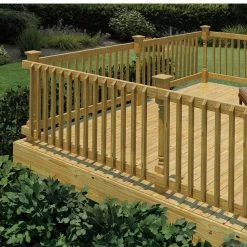 Best reviews of ❤️ 4 in. x 4 in. x 4-1/2 ft. Pressure-Treated Wood Finial Ready Deck Post by Unbranded ✔️ -Cheap Fence Gates Plus Store brown wood deck posts 143850 a0 1000