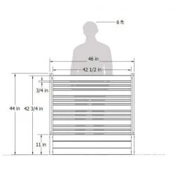 Coupon ✨ Florence 4 ft. x 4 ft. x 1 ft. Cedar Freestanding WoodTek Vinyl Privacy Screen and Planter Box Kit by Enclo Privacy Screens 🤩 -Cheap Fence Gates Plus Store cedar enclo privacy screens vinyl fence panels ec18006 66 1000