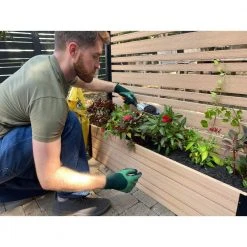 Coupon ✨ Florence 4 ft. x 4 ft. x 1 ft. Cedar Freestanding WoodTek Vinyl Privacy Screen and Planter Box Kit by Enclo Privacy Screens 🤩 -Cheap Fence Gates Plus Store cedar enclo privacy screens vinyl fence panels ec18006 76 1000