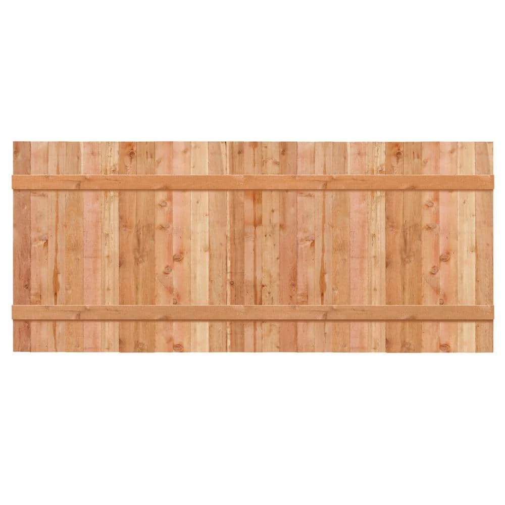 Outlet ❤️ 3-1/2 ft. x 8 ft. Western Red Cedar Privacy Flat Top Fence Panel Kit by Outdoor Essentials ✨ 6 Outlet ❤️ 3-1/2 ft. x 8 ft. Western Red Cedar Privacy Flat Top Fence Panel Kit by Outdoor Essentials ✨ - Image 4
