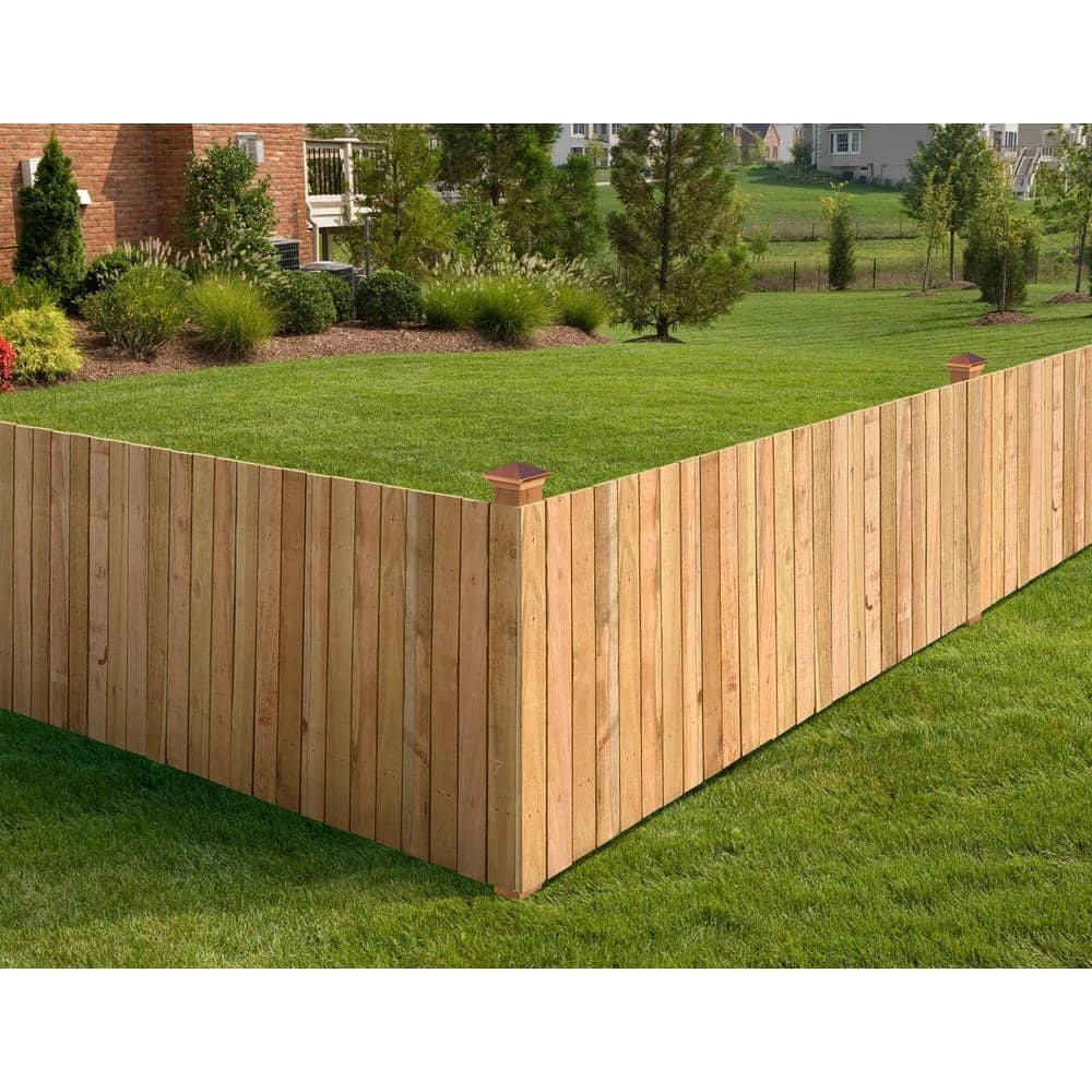Outlet ❤️ 3-1/2 ft. x 8 ft. Western Red Cedar Privacy Flat Top Fence Panel Kit by Outdoor Essentials ✨ 4 Outlet ❤️ 3-1/2 ft. x 8 ft. Western Red Cedar Privacy Flat Top Fence Panel Kit by Outdoor Essentials ✨ - Image 2