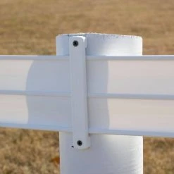 Cheapest 🧨 White Line Post Bracket by CenFlex ✔️ -Cheap Fence Gates Plus Store cenflex corrals accessories 385070 31 1000
