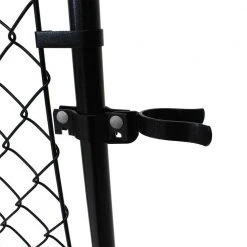 New ✔️ 6 ft. H Adjustable Walk Gate Kit, Square Corner Frame - Black by Unbranded ⌛ -Cheap Fence Gates Plus Store chain link fence gates cl 014529 44 1000