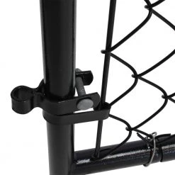 New ✔️ 6 ft. H Adjustable Walk Gate Kit, Square Corner Frame - Black by Unbranded ⌛ -Cheap Fence Gates Plus Store chain link fence gates cl 014529 4f 1000