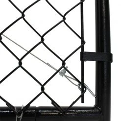 New ✔️ 6 ft. H Adjustable Walk Gate Kit, Square Corner Frame - Black by Unbranded ⌛ -Cheap Fence Gates Plus Store chain link fence gates cl 014529 fa 1000