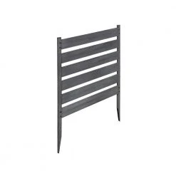 Best Pirce 🌟 Maui 2 ft. x 2 ft. No-Dig Charcoal Woodtek Vinyl Garden Fence Kit (3-Panels) by Zippity Outdoor Products ✔️ -Cheap Fence Gates Plus Store charcoal woodtek vinyl zippity outdoor products vinyl fence panels zp19066 1f 1000