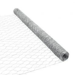 Outlet 🤩 50 ft. L x 48 in. H Galvanized Steel Hexagonal Wire Netting with 2 in. x 2 in. Mesh Size Garden Fence by PEAK ⭐ -Cheap Fence Gates Plus Store chicken wire 3352 44 1000