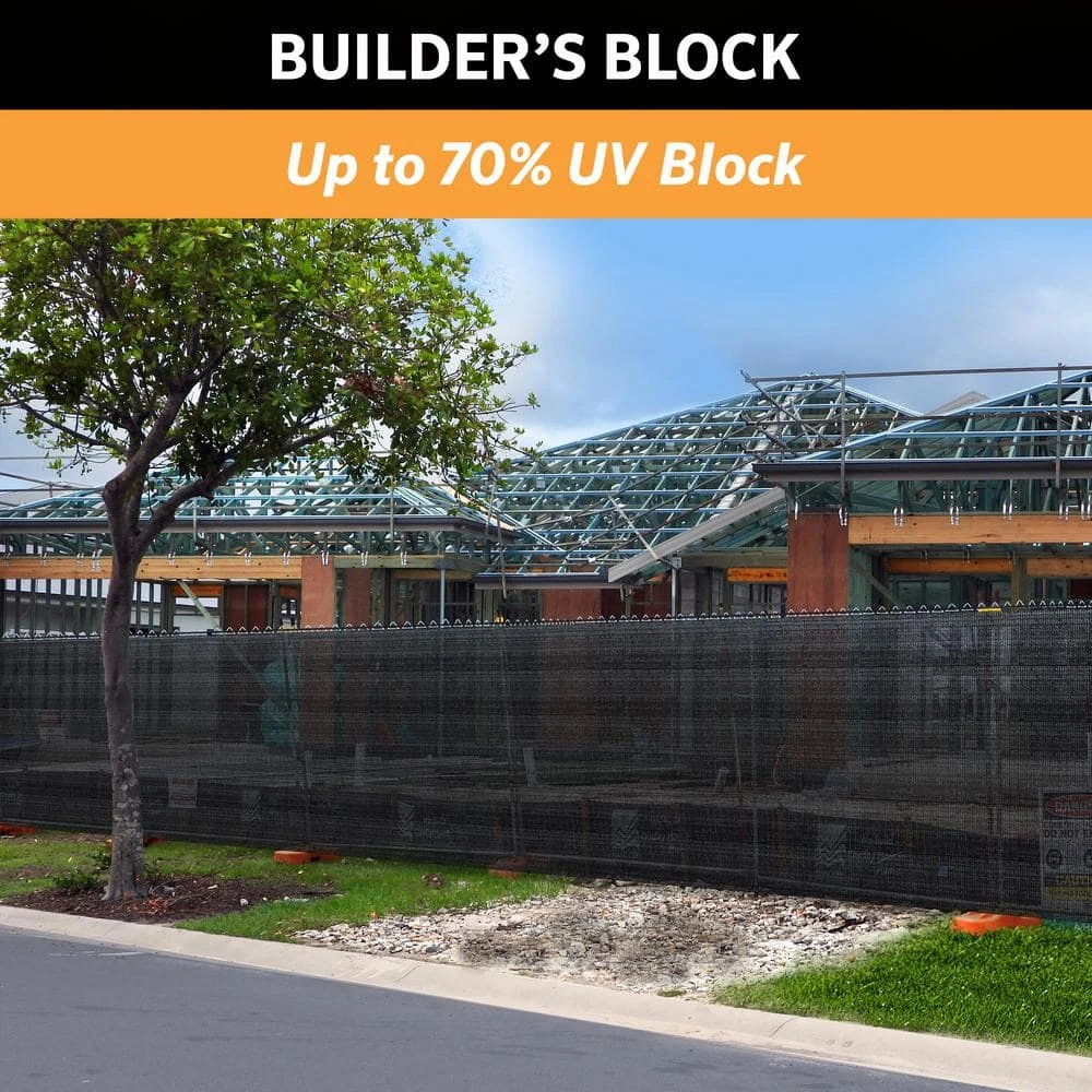 Brand new ✔️ 6 ft. x 15 ft. Black Privacy Fence Screen HDPE Fabric with Knitted Eyelets for Chain Link Garden Fence by Coolaroo ✔️ 5 Brand new ✔️ 6 ft. x 15 ft. Black Privacy Fence Screen HDPE Fabric with Knitted Eyelets for Chain Link Garden Fence by Coolaroo ✔️ - Image 3